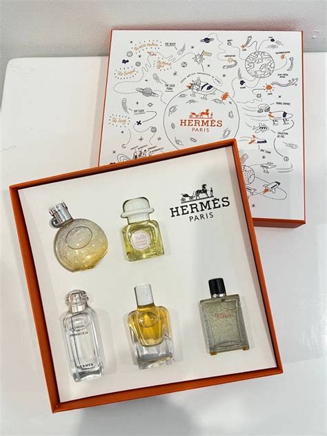 hermes cologne gift set|hermes miniature perfume gift set.